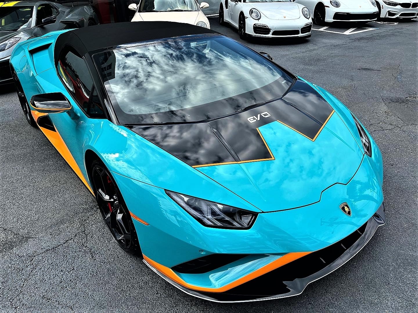 Used 2021 Lamborghini Huracan LP 610-4 EVO Spyder for sale Sold at The Gables Sports Cars in Miami FL 33146 3